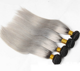 Ombre GREY Peruvian Straight