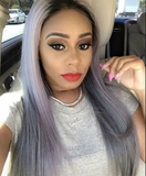 Ombre GREY Peruvian Straight